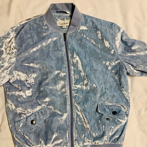 Velvety Bomber Jacket - Picture 1 of 4